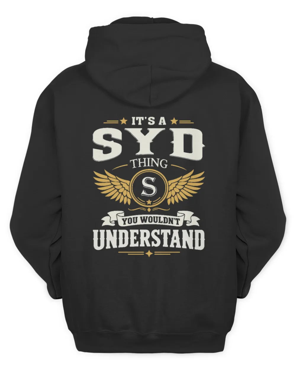 SYD KT06-M008 It’s a [NAME] Thing – You Wouldn’t Understand | Personalized Vintage T-Shirt - Unisex Hoodie - Black