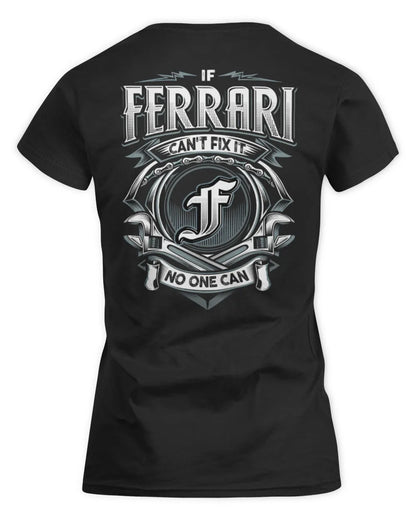 FERRARI AP81-K4-626 - Personalized Ahmed Quote Apparel “If Ahmed Can't Fix It, No One Can” - Women's Standard T-Shirt - Black