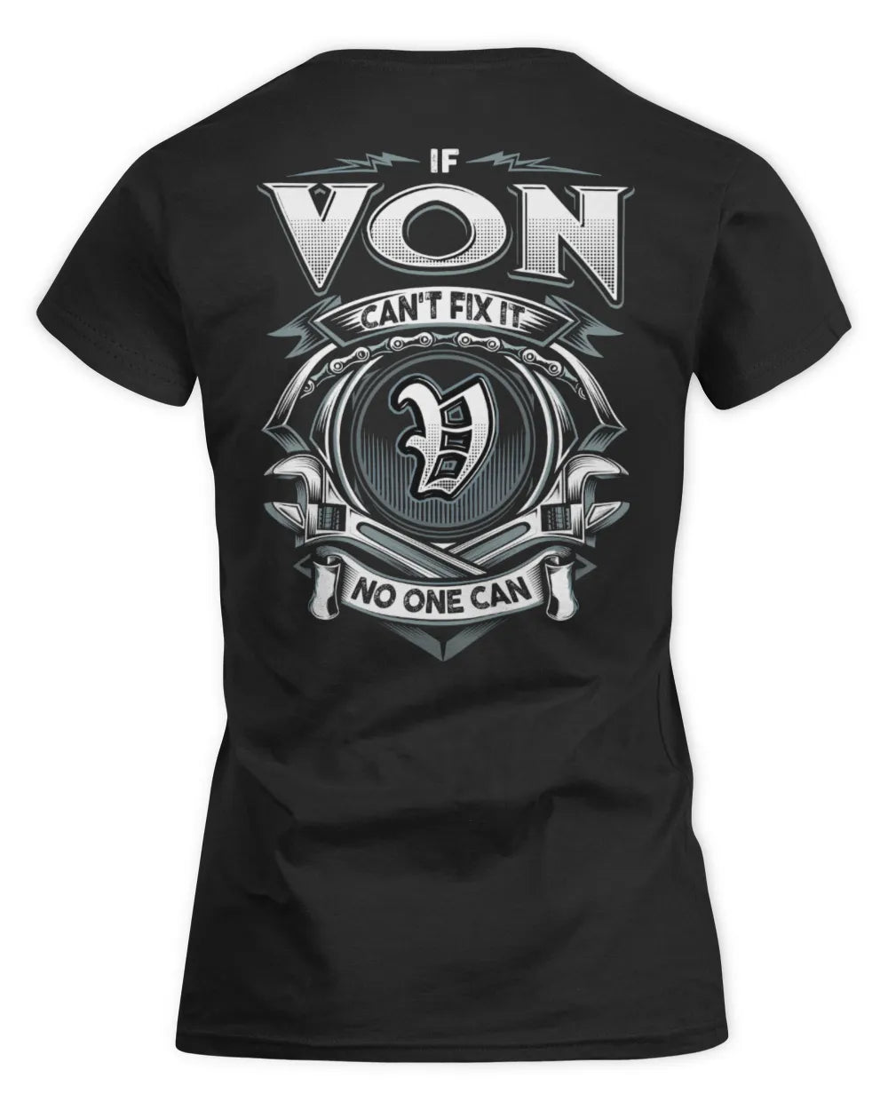 VON AP81-K4-626 - Personalized Ahmed Quote Apparel “If Ahmed Can't Fix It, No One Can” - Women's Standard T-Shirt - Black