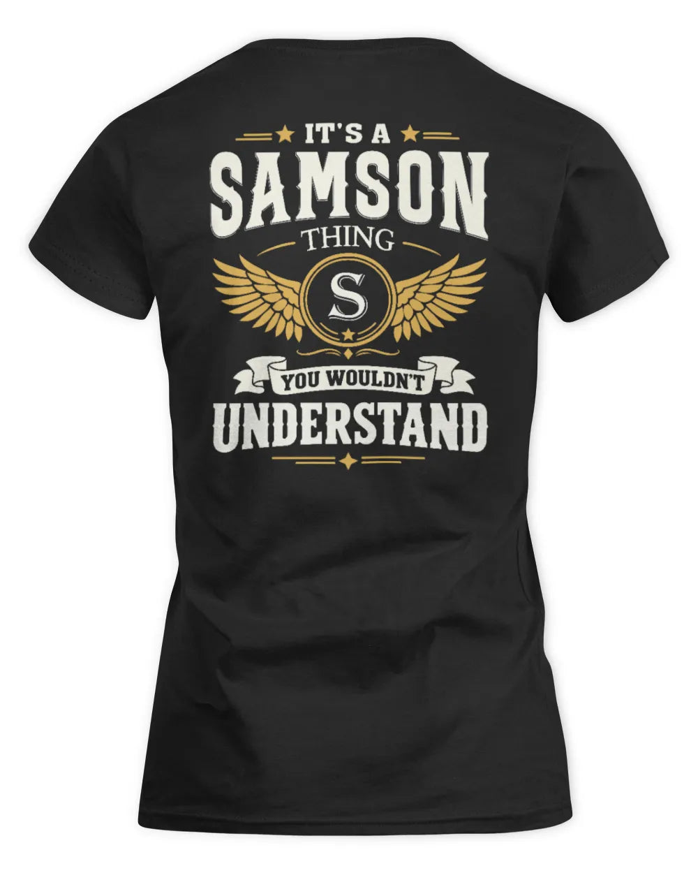SAMSON KT06-M008 It’s a [NAME] Thing – You Wouldn’t Understand | Personalized Vintage T-Shirt - Women's Standard T-Shirt - Black