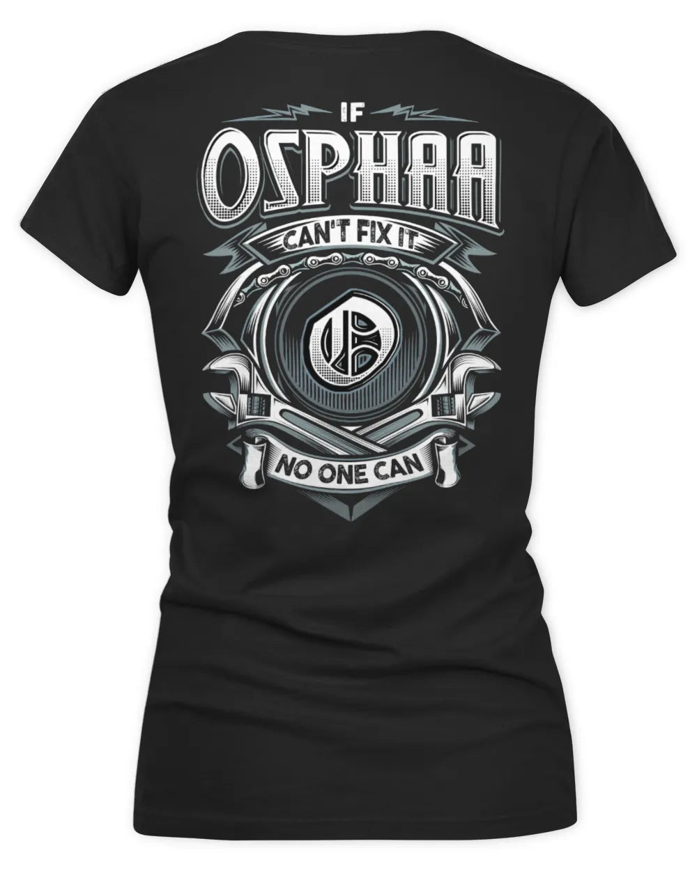 OSPHAA AP81-K4-626 - Personalized Ahmed Quote Apparel “If Ahmed Can't Fix It, No One Can” - Women's V-Neck T-Shirt - Black