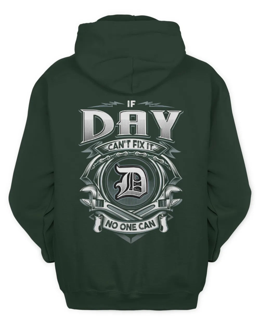 DAY AP81-K4-626 - Personalized Ahmed Quote Apparel “If Ahmed Can't Fix It, No One Can” - Unisex Hoodie - Forest Green