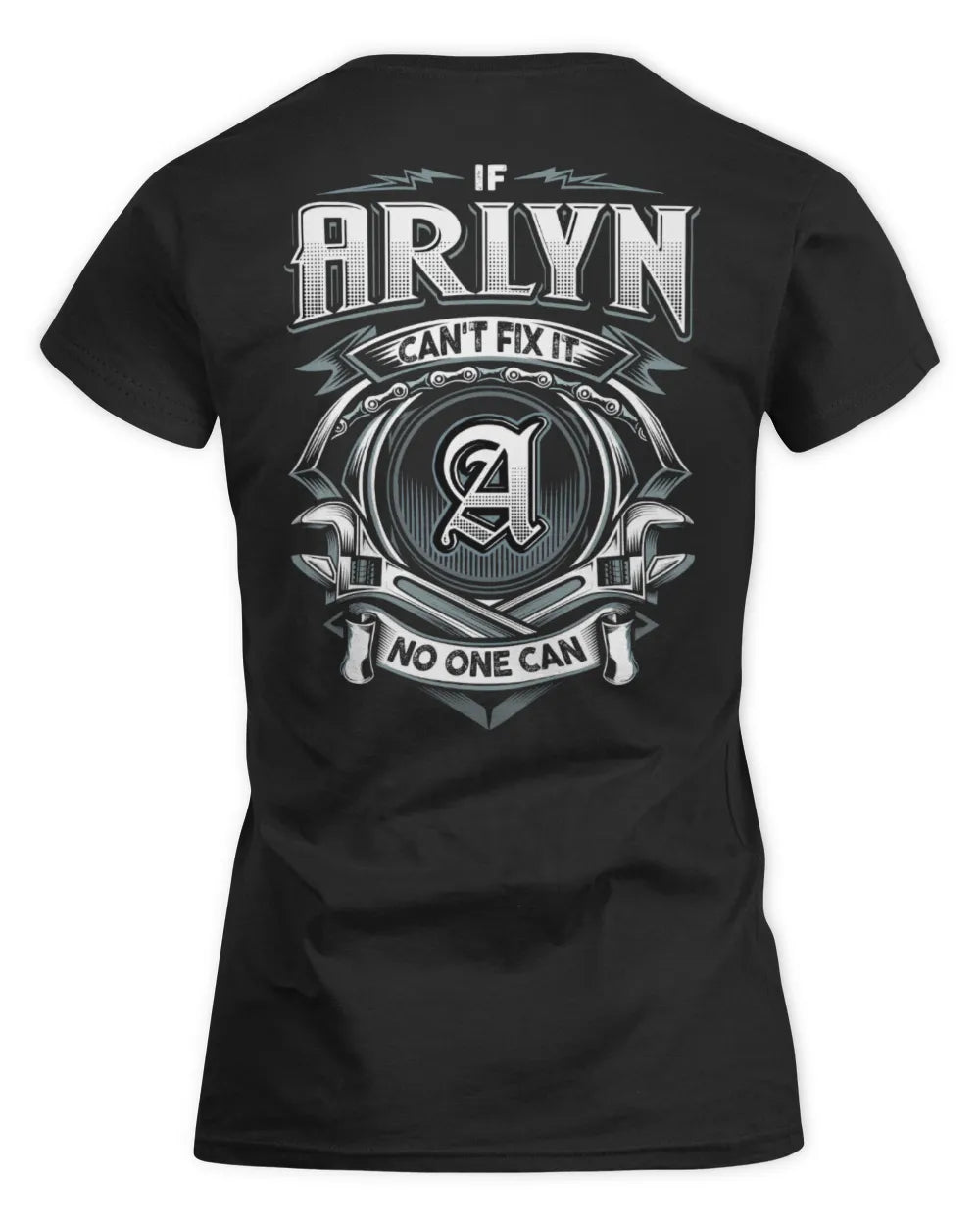 ARLYN AP81-K4-626 - Personalized Ahmed Quote Apparel “If Ahmed Can't Fix It, No One Can” - Women's Standard T-Shirt - Black