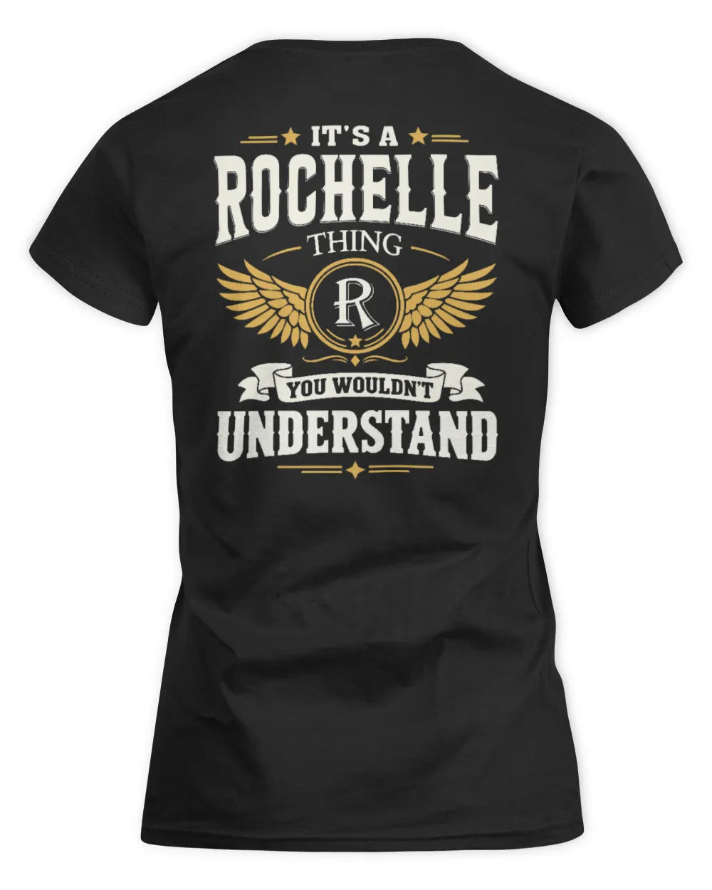 ROCHELLE KT06-M008 It’s a [NAME] Thing – You Wouldn’t Understand | Personalized Vintage T-Shirt - Women's Standard T-Shirt - Black