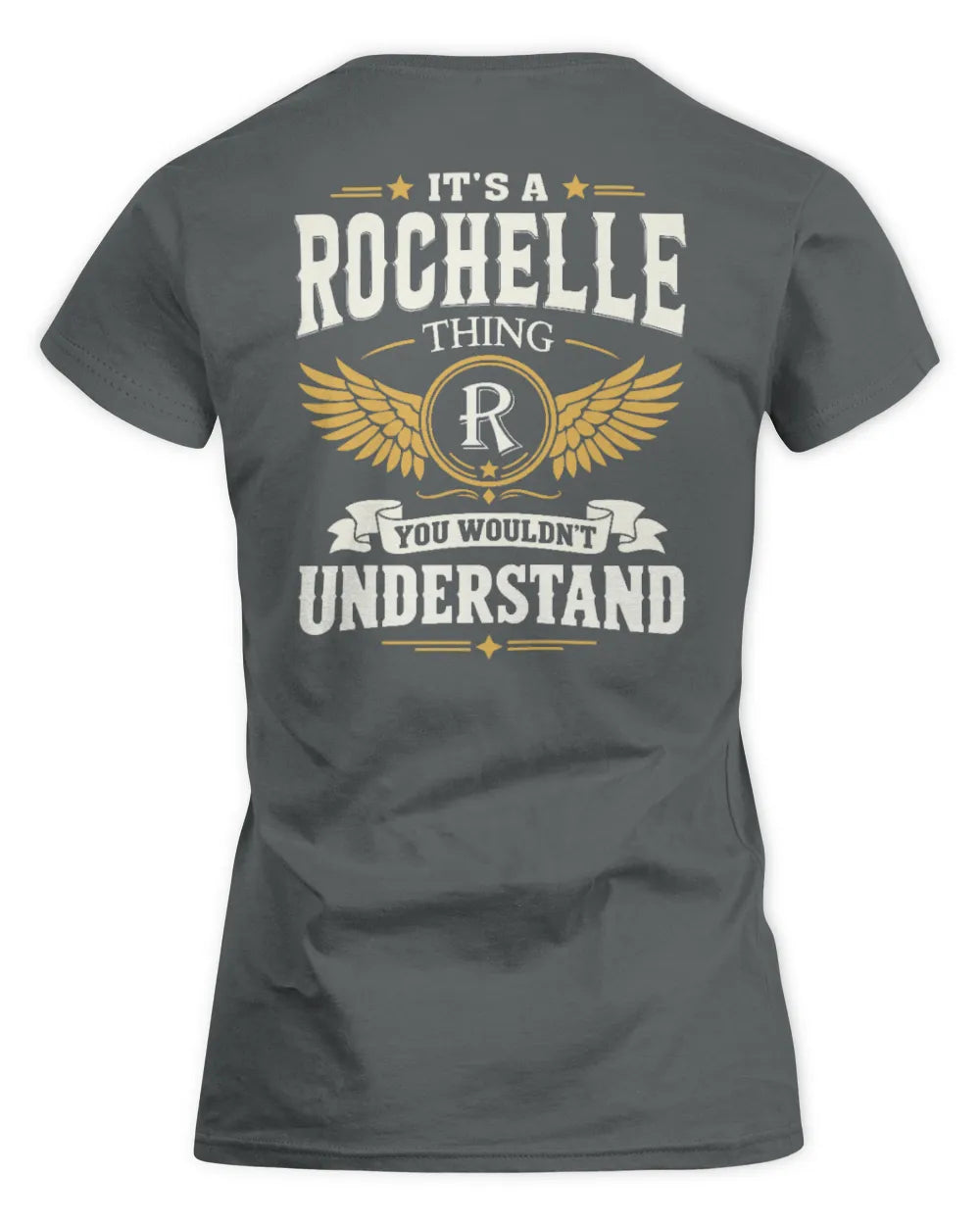 ROCHELLE KT06-M008 It’s a [NAME] Thing – You Wouldn’t Understand | Personalized Vintage T-Shirt - Women's Standard T-Shirt - Charcoal