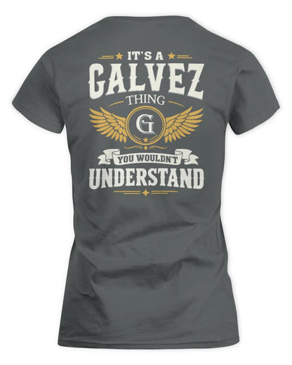 GALVEZ KT06-M008 It’s a [NAME] Thing – You Wouldn’t Understand | Personalized Vintage T-Shirt - Women's Standard T-Shirt - Charcoal