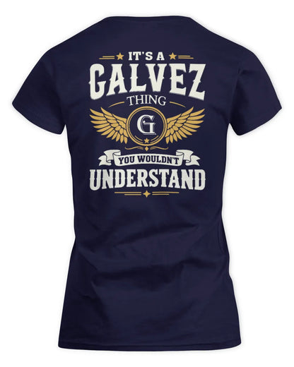 GALVEZ KT06-M008 It’s a [NAME] Thing – You Wouldn’t Understand | Personalized Vintage T-Shirt - Women's Standard T-Shirt - Navy