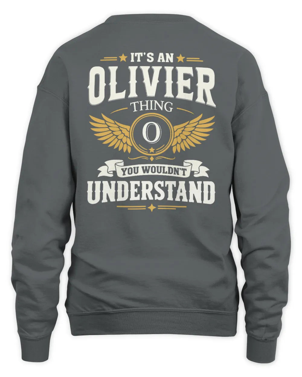 OLIVIER KT06-M008 It’s a [NAME] Thing – You Wouldn’t Understand | Personalized Vintage T-Shirt - Unisex Sweatshirt - Charcoal