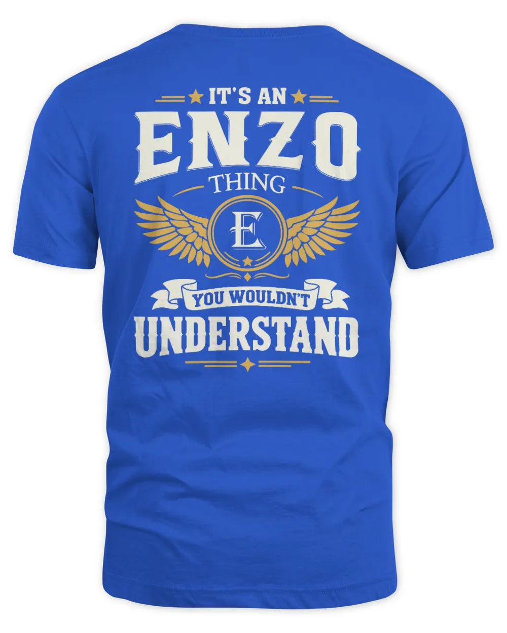 ENZO KT06-M008 It’s a [NAME] Thing – You Wouldn’t Understand | Personalized Vintage T-Shirt - Unisex Standard T-Shirt - Royal