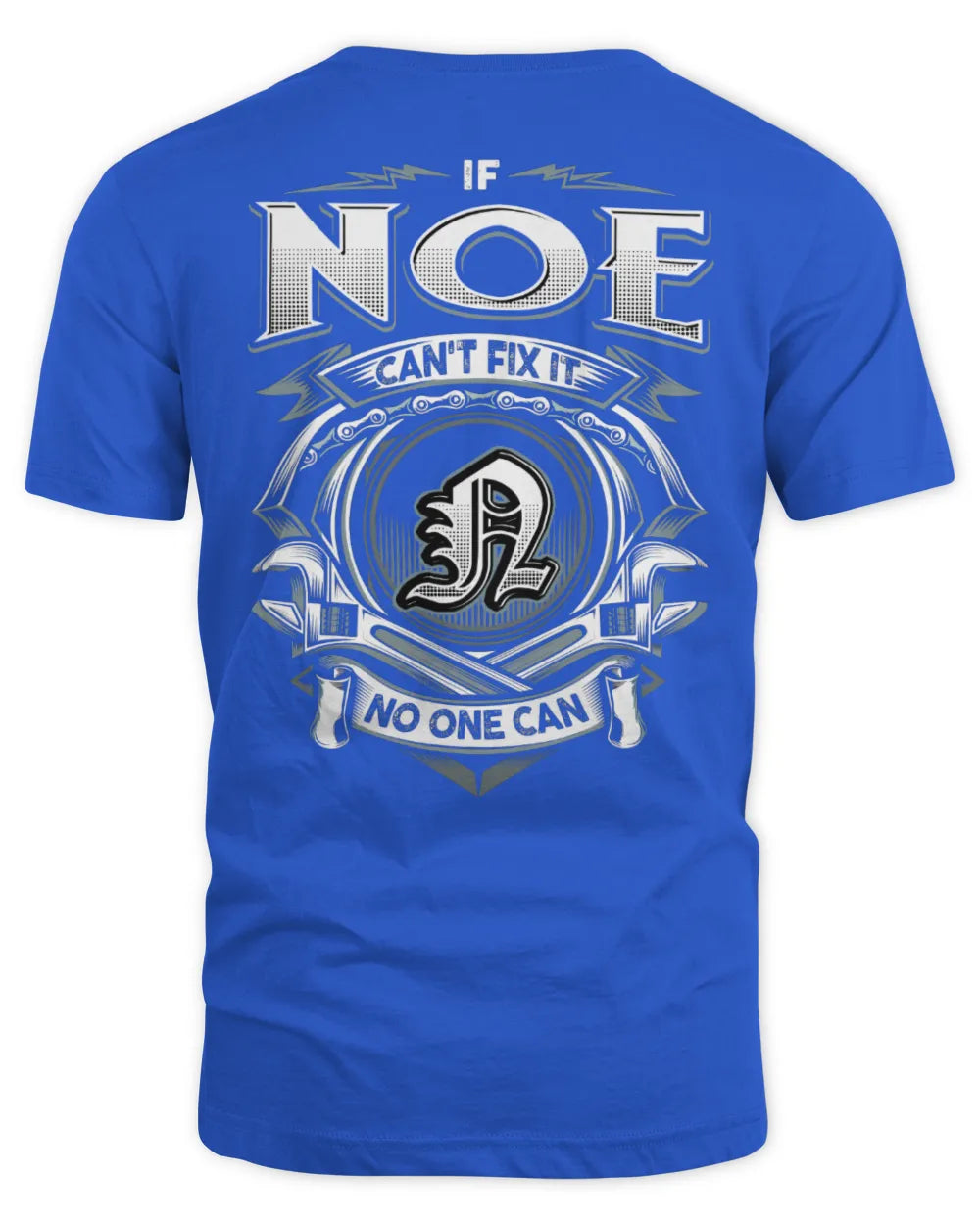 NOE AP81-K4-626 - Personalized Ahmed Quote Apparel “If Ahmed Can't Fix It, No One Can” - Unisex Standard T-Shirt - Royal