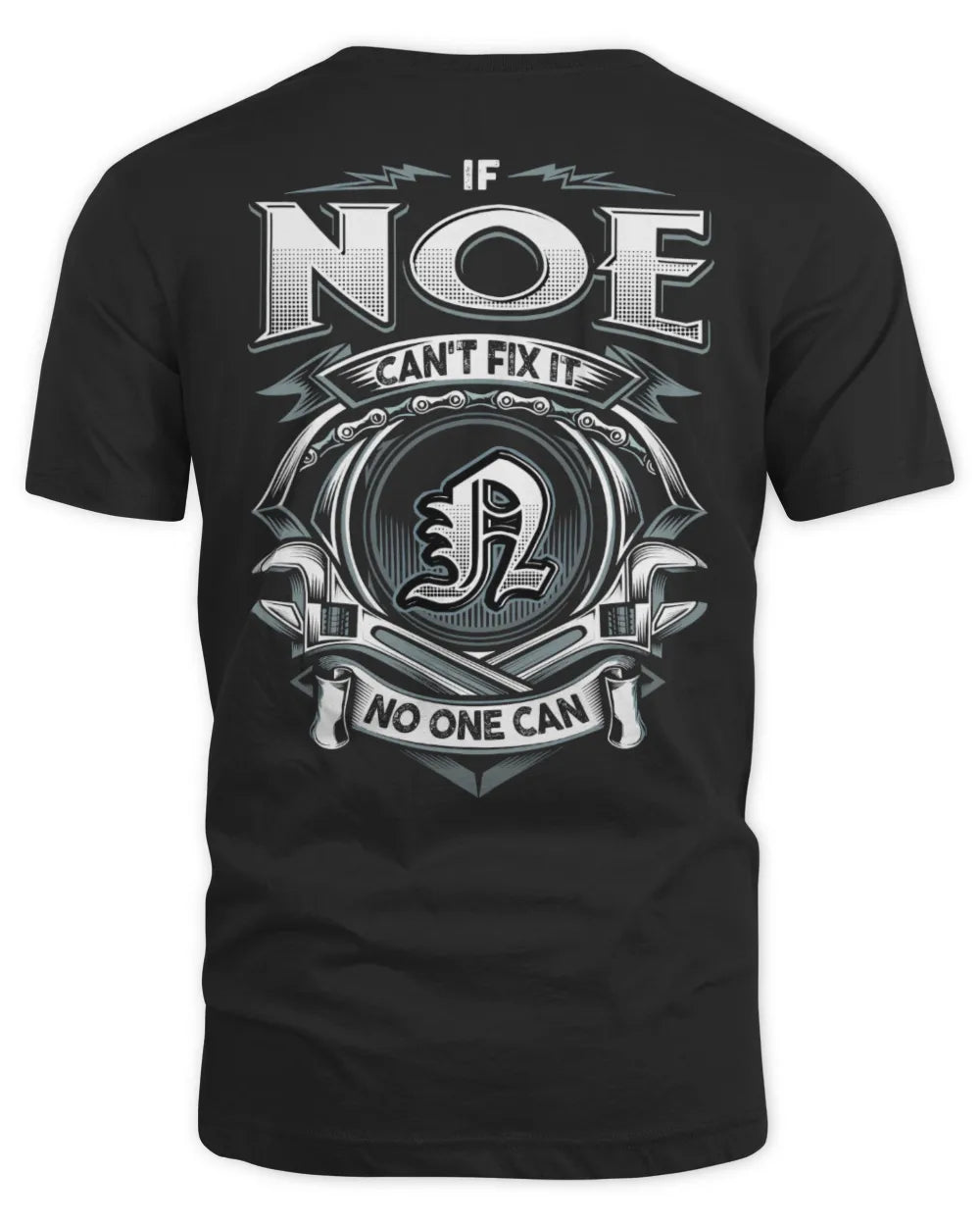 NOE AP81-K4-626 - Personalized Ahmed Quote Apparel “If Ahmed Can't Fix It, No One Can” - Unisex Standard T-Shirt - Black