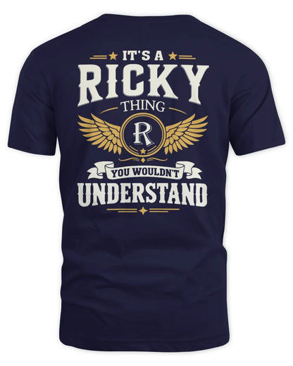 RICKY KT06-M008 It’s a [NAME] Thing – You Wouldn’t Understand | Personalized Vintage T-Shirt - Unisex Standard T-Shirt - Navy