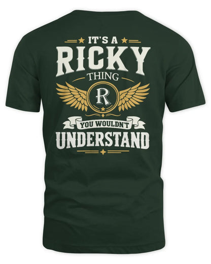 RICKY KT06-M008 It’s a [NAME] Thing – You Wouldn’t Understand | Personalized Vintage T-Shirt - Unisex Standard T-Shirt - Forest Green