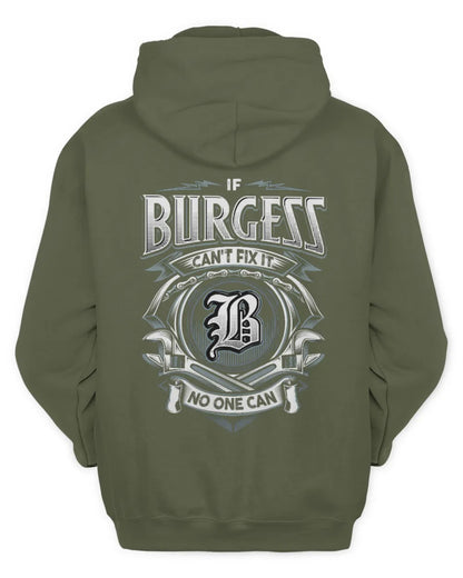 BURGESS AP81-K4-626 - Personalized Ahmed Quote Apparel “If Ahmed Can't Fix It, No One Can” - Unisex Hoodie - Military Green
