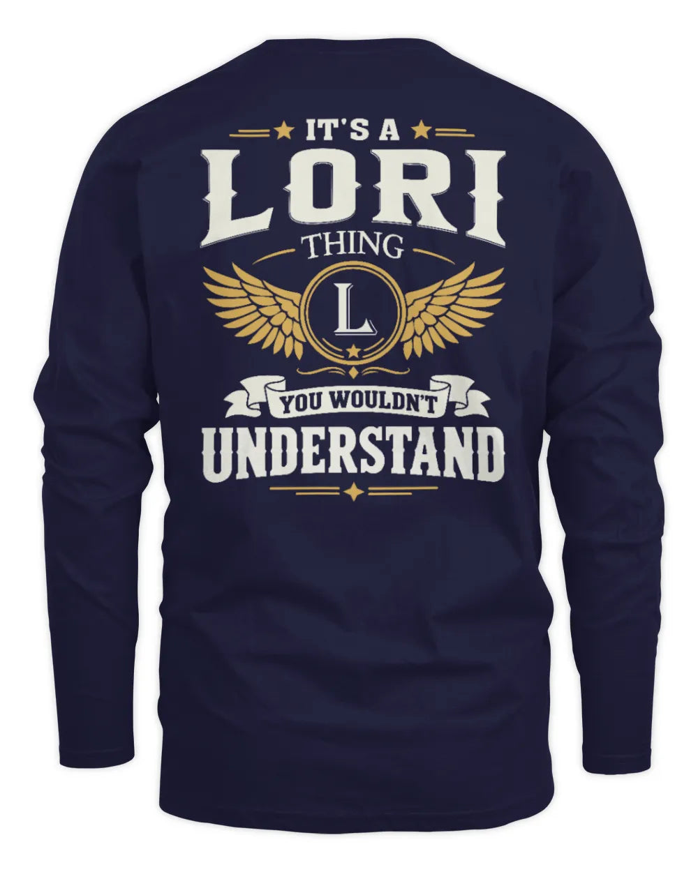 LORI KT06-M008 It’s a [NAME] Thing – You Wouldn’t Understand | Personalized Vintage T-Shirt - Men's Long Sleeved T-Shirt - Navy