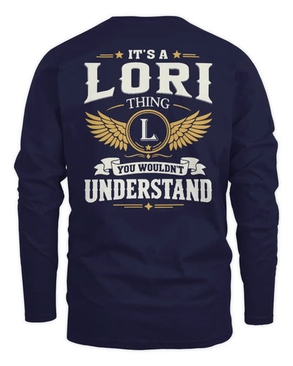 LORI KT06-M008 It’s a [NAME] Thing – You Wouldn’t Understand | Personalized Vintage T-Shirt - Men's Long Sleeved T-Shirt - Navy