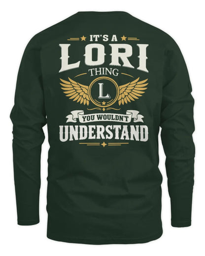 LORI KT06-M008 It’s a [NAME] Thing – You Wouldn’t Understand | Personalized Vintage T-Shirt - Men's Long Sleeved T-Shirt - Forest Green