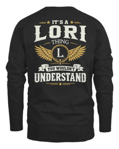 LORI KT06-M008 It’s a [NAME] Thing – You Wouldn’t Understand | Personalized Vintage T-Shirt - Men's Long Sleeved T-Shirt - Black