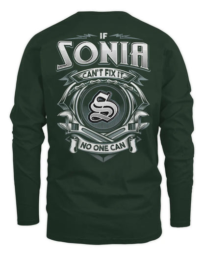SONIA AP81-K4-626 - Personalized Ahmed Quote Apparel “If Ahmed Can't Fix It, No One Can” - Men's Long Sleeved T-Shirt - Forest Green
