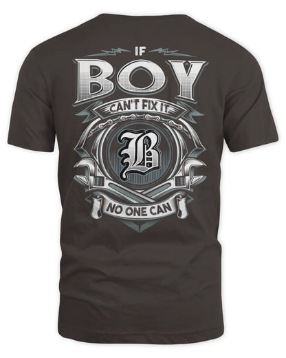 BOY AP81-K4-626 - Personalized Ahmed Quote Apparel “If Ahmed Can't Fix It, No One Can” - Unisex Standard T-Shirt - Dark Chocolate