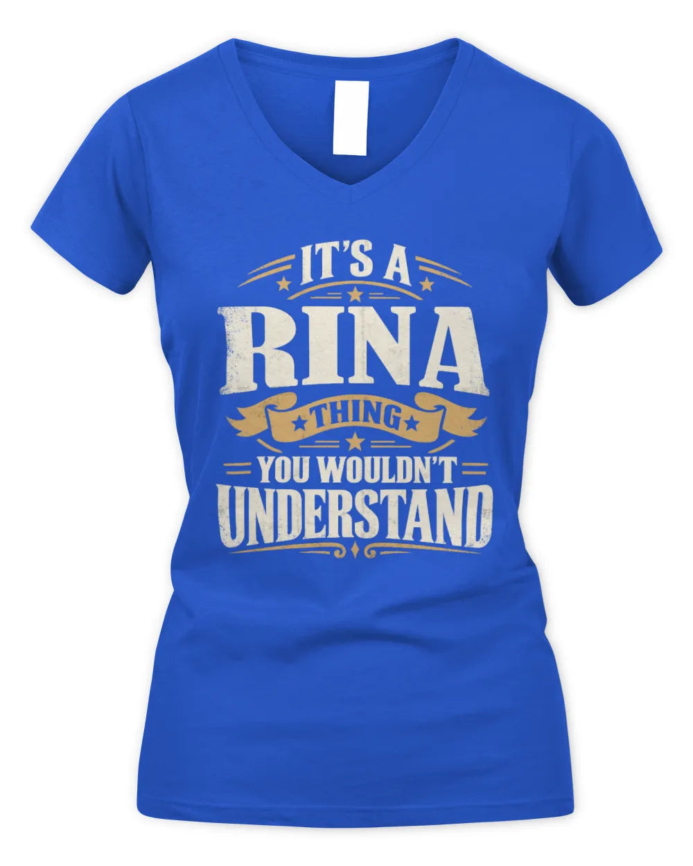 RINA P08 TH51 - Personalized “It’s a/an [NAME] Thing – You Wouldn’t Understand” Shirt - Women's V-Neck T-Shirt - Royal
