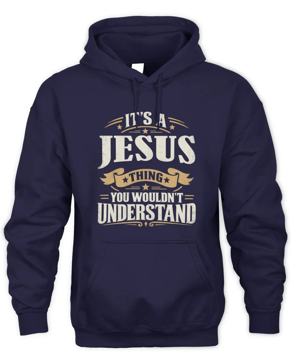 JESUS P08 TH51 - Personalized “It’s a/an [NAME] Thing – You Wouldn’t Understand” Shirt - Unisex Hoodie - Navy