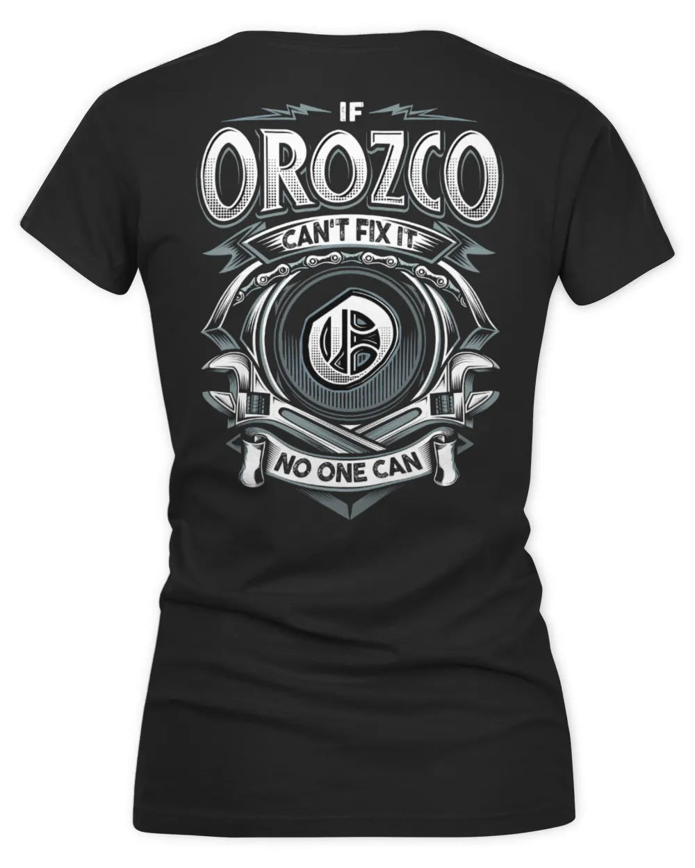 OROZCO AP81-K4-626 - Personalized Ahmed Quote Apparel “If Ahmed Can't Fix It, No One Can” - Women's V-Neck T-Shirt - Black