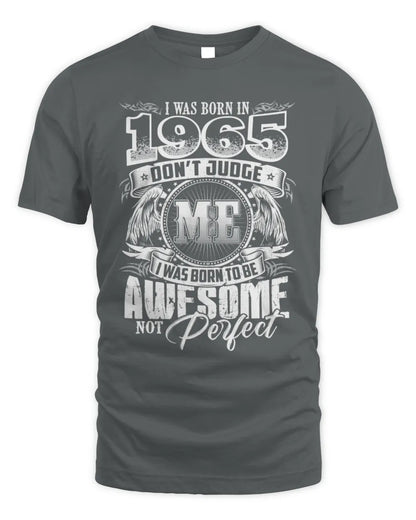 1965 HH89-K2 – Awesome Birth Year Quote T-Shirt - Unisex Standard T-Shirt - Charcoal