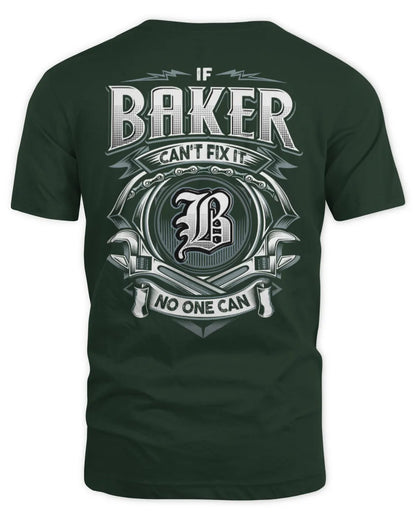 BAKER AP81-K4-626 - Personalized Ahmed Quote Apparel “If Ahmed Can't Fix It, No One Can” - Unisex Standard T-Shirt - Forest Green