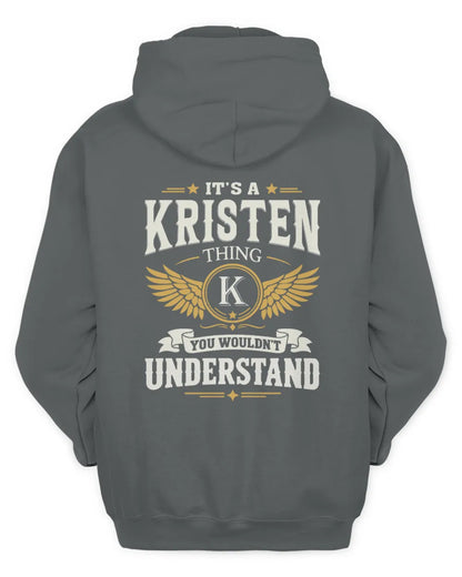 KRISTEN KT06-M008 It’s a [NAME] Thing – You Wouldn’t Understand | Personalized Vintage T-Shirt - Unisex Hoodie - Charcoal