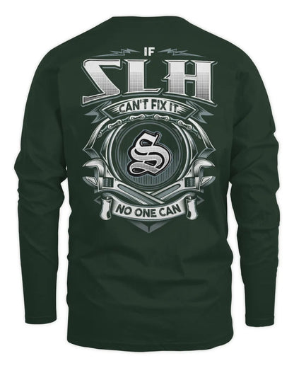 SLH AP81-K4-626 - Personalized Ahmed Quote Apparel “If Ahmed Can't Fix It, No One Can” - Men's Long Sleeved T-Shirt - Forest Green