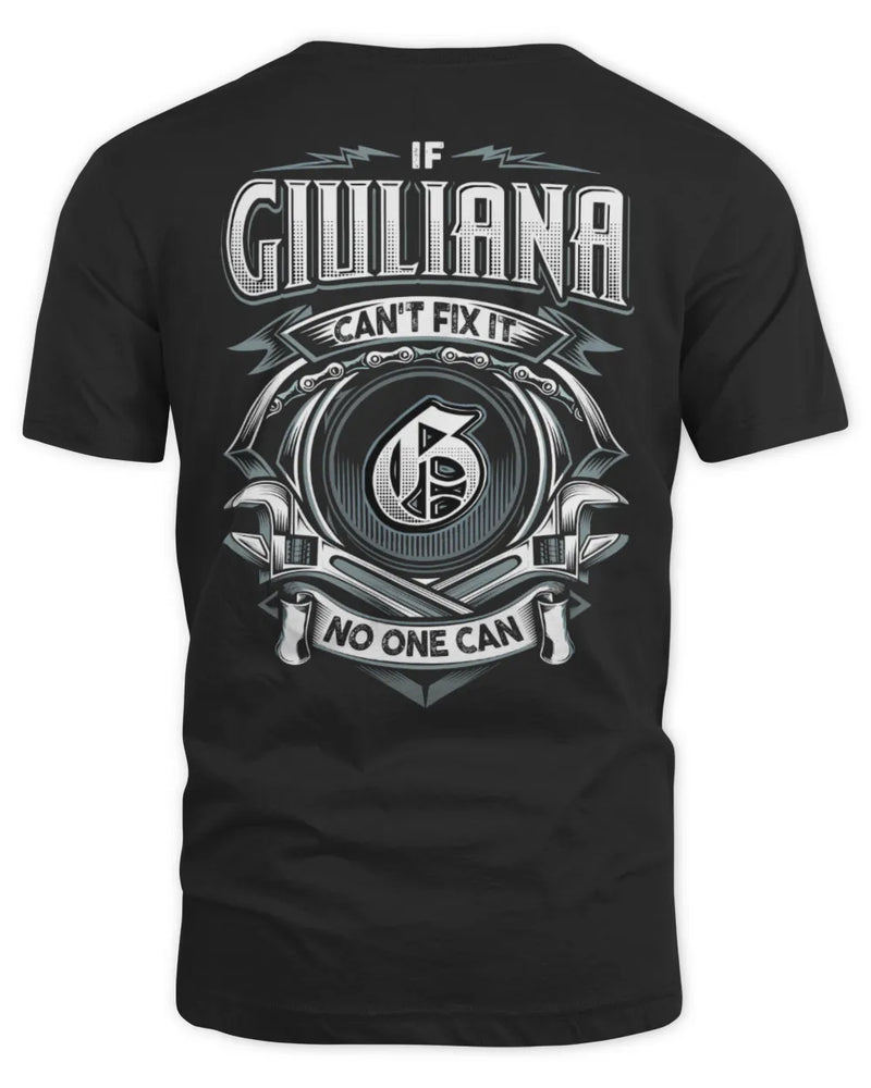 GIULIANA AP81-K4-626 - Personalized Ahmed Quote Apparel “If Ahmed Can't Fix It, No One Can” - Unisex Standard T-Shirt - Black