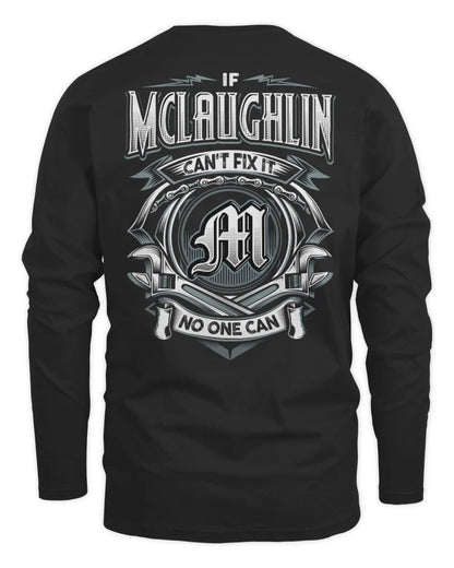 MCLAUGHLIN AP81-K4-626 - Personalized Ahmed Quote Apparel “If Ahmed Can't Fix It, No One Can” - Men's Long Sleeved T-Shirt - Black