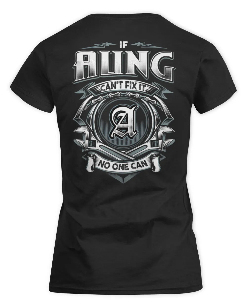 AUNG AP81-K4-626 - Personalized Ahmed Quote Apparel “If Ahmed Can't Fix It, No One Can” - Women's Standard T-Shirt - Black