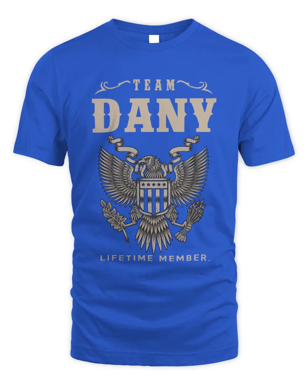 DANY TP06-K82 – Personalized Classic Style Apparel “Team NAME Lifetime Member” - Unisex Standard T-Shirt - Royal