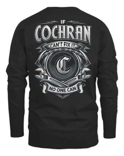 COCHRAN AP81-K4-626 - Personalized Ahmed Quote Apparel “If Ahmed Can't Fix It, No One Can” - Men's Long Sleeved T-Shirt - Black