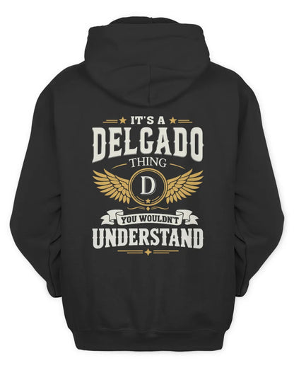 DELGADO KT06-M008 It’s a [NAME] Thing – You Wouldn’t Understand | Personalized Vintage T-Shirt - Unisex Hoodie - Black