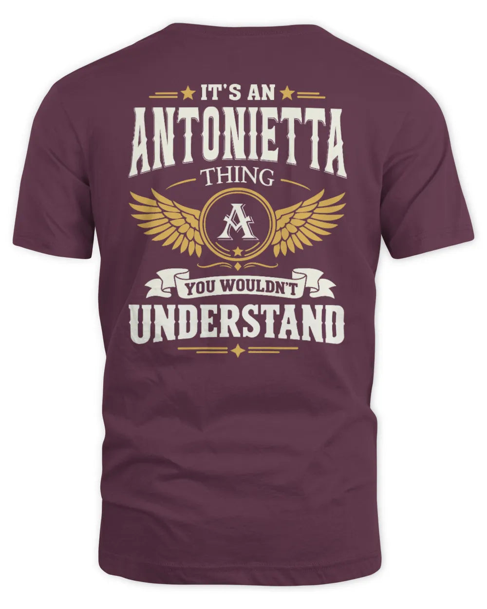 ANTONIETTA KT06-M008 It’s a [NAME] Thing – You Wouldn’t Understand | Personalized Vintage T-Shirt - Unisex Standard T-Shirt - Maroon