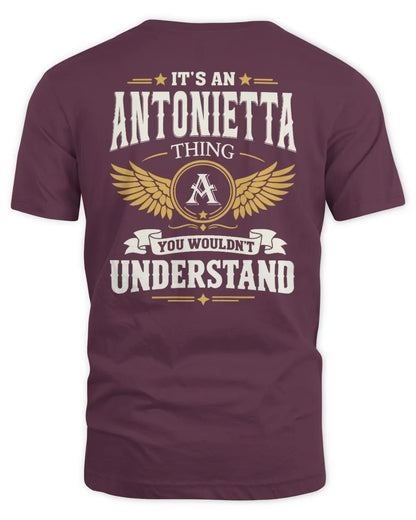 ANTONIETTA KT06-M008 It’s a [NAME] Thing – You Wouldn’t Understand | Personalized Vintage T-Shirt - Unisex Standard T-Shirt - Maroon