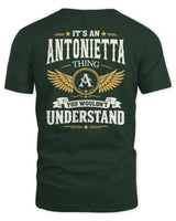 ANTONIETTA KT06-M008 It’s a [NAME] Thing – You Wouldn’t Understand | Personalized Vintage T-Shirt - Unisex Standard T-Shirt - Forest Green