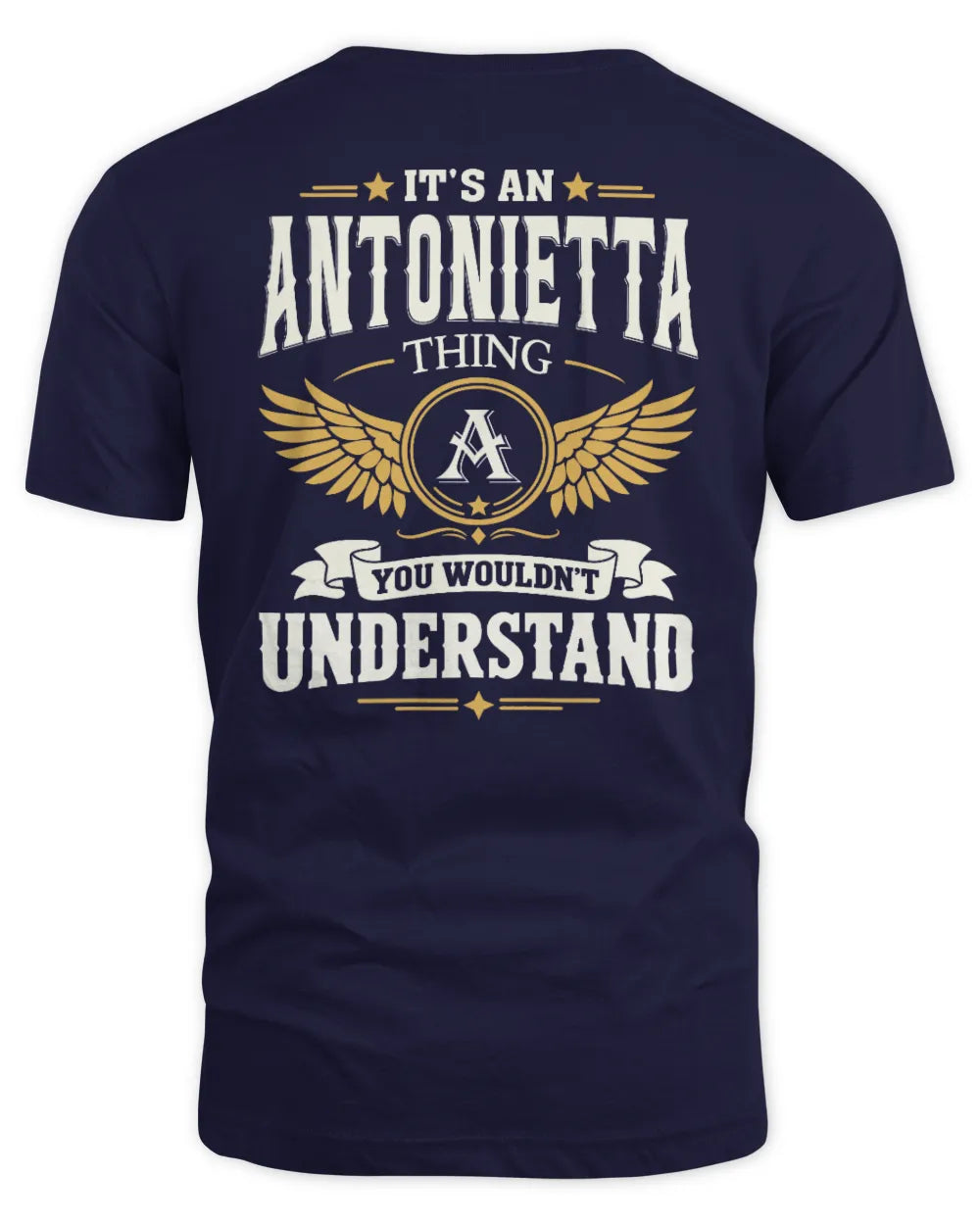 ANTONIETTA KT06-M008 It’s a [NAME] Thing – You Wouldn’t Understand | Personalized Vintage T-Shirt - Unisex Standard T-Shirt - Navy