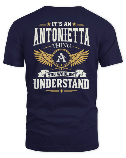 ANTONIETTA KT06-M008 It’s a [NAME] Thing – You Wouldn’t Understand | Personalized Vintage T-Shirt - Unisex Standard T-Shirt - Navy