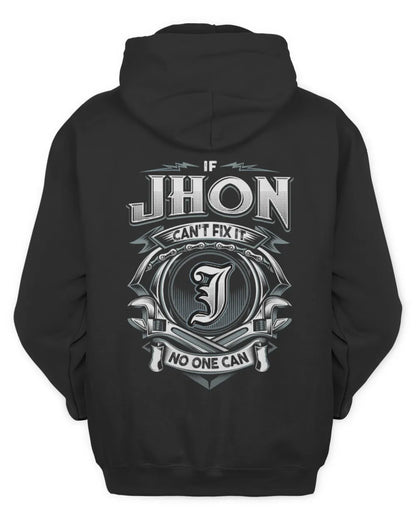 JHON AP81-K4-626 - Personalized Ahmed Quote Apparel “If Ahmed Can't Fix It, No One Can” - Unisex Hoodie - Black