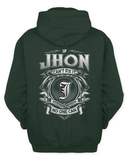 JHON AP81-K4-626 - Personalized Ahmed Quote Apparel “If Ahmed Can't Fix It, No One Can” - Unisex Hoodie - Forest Green