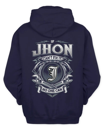 JHON AP81-K4-626 - Personalized Ahmed Quote Apparel “If Ahmed Can't Fix It, No One Can” - Unisex Hoodie - Navy