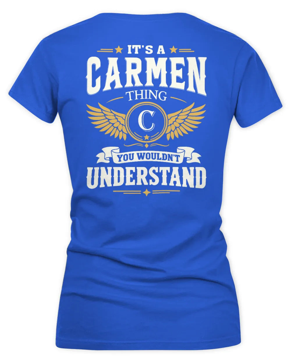CARMEN KT06-M008 It’s a [NAME] Thing – You Wouldn’t Understand | Personalized Vintage T-Shirt - Women's V-Neck T-Shirt - Royal