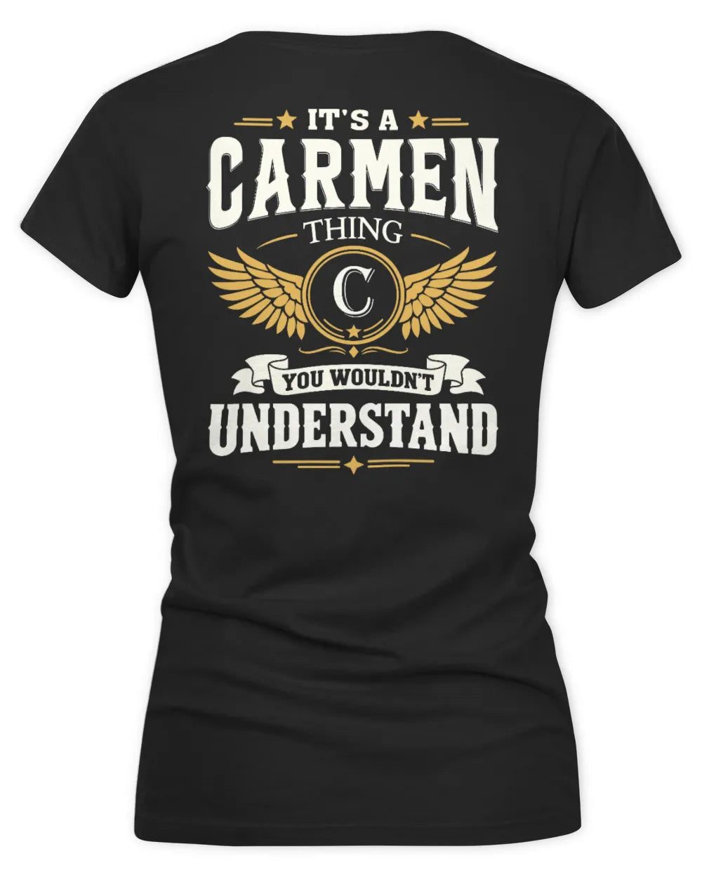 CARMEN KT06-M008 It’s a [NAME] Thing – You Wouldn’t Understand | Personalized Vintage T-Shirt - Women's V-Neck T-Shirt - Black