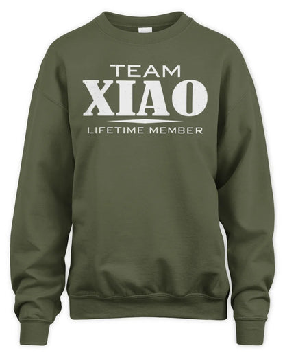 XIAO BL62-K4-128 - Personalized “Team NAME Lifetime Member” - Unisex Sweatshirt - Military Green