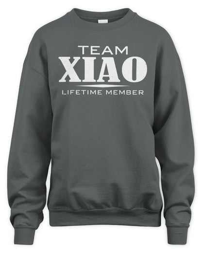 XIAO BL62-K4-128 - Personalized “Team NAME Lifetime Member” - Unisex Sweatshirt - Charcoal