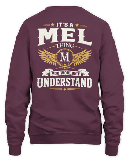MEL KT06-M008 It’s a [NAME] Thing – You Wouldn’t Understand | Personalized Vintage T-Shirt - Unisex Sweatshirt - Maroon